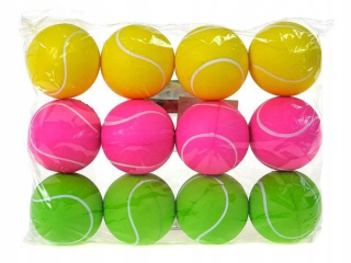Penové loptičky "TENIS" - 12 ks.